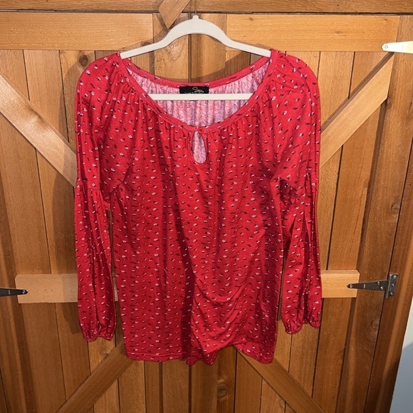 Susan Betro Floral Blouse L - Picture 1 of 5